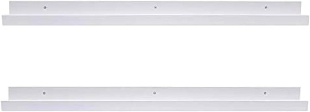 AZSKY 36 Inch Picture Ledge Shelf Floating Shelves Wall Mounted Set of 2 White