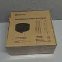 Black Peel and Stick PVC Slat Wall Panel, 4x96 Self-Adhesive Thick Faux Wood Grain Wallpaper Panel, 3D Sound Proof Panels for Walls, Removable Wood Panels for Wall Peel and Stick for Accent Walls