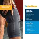 OrthoSleeve Stabilizing Compression Knee Brace KS8 with Patella Stabilizer Ring, Stability Splints and Adjustable Top for Knee Pain, Arthritic Knees, Post-Surgery and Swelling (X-Large)