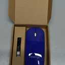 FENIFOX Bluetooth Mouse Slim, Whisper-Quiet Mini Flat Portable Mobile Mice Rechargeable Compatible with Laptop,PC,Android Windows Tablet (Deep Blue)