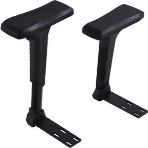 Frassie Height Adjustable Chair Armrest Pair, Gaming Boss Chair Arms Set Replacement 4D (Black)