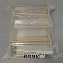 6Pack 5 x 7 Clear Acrylic Wedding Table Number Holder Stands with Gold Borders, Double Sided Picture Frames Sign for Restaurant Menu Recipe Cards Photo Display