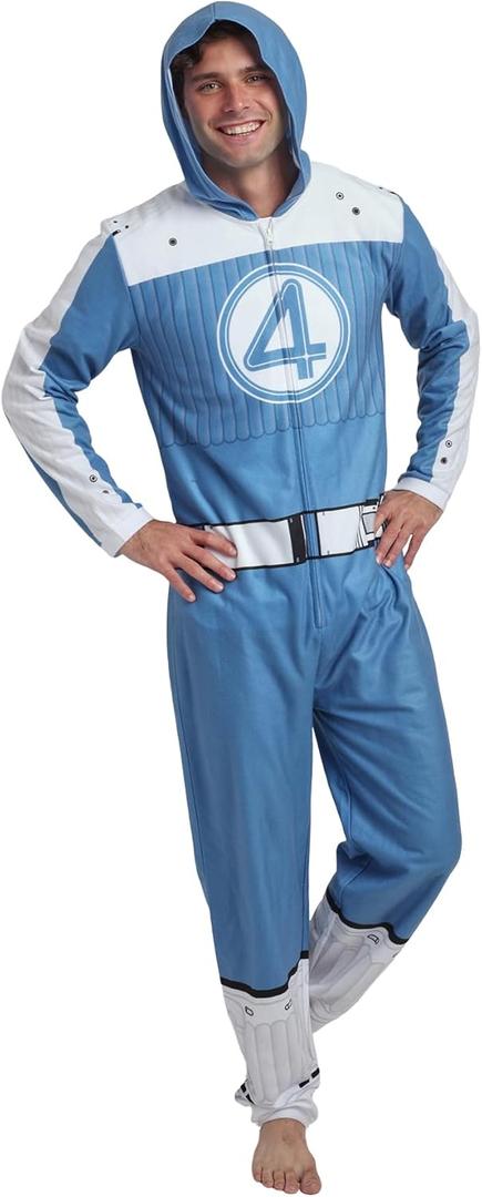 Bioworld Power Ranger Adult Long Sleeve Hooded Cosplay Onesie Costume Union Suit M