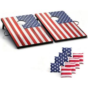 Cornhole Board Set Cornhole Games for Adults Portable Choose Regulation or Tailgate Size