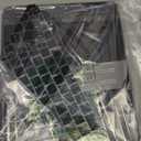 KEROM Compatible for MacBook Air 13 inch Case 2026 M5, 2022-2025 M4/M3/M2 A3449 A3240 A3113 A2681, Textured Luxury Crocodile Aligator Skin Snakeskin PU Leather Hardshell & Keyboard Cover, Shiny Black