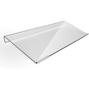 KOTEMON Acrylic Tilted Computer Keyboard Stand for Compact Keyboard, 78 Keys Keyboard, with White Silicone Strip, 11.8 Inch Width