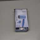 Conair Travel Hair Dryer with Dual Voltage, 1600W Compact Blow Dryer with Folding Handle, Blue