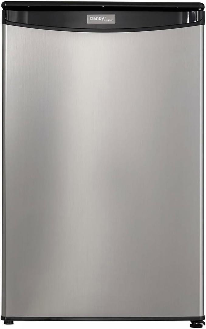 Danby DAR044A4BSLDD 4.4 cu. ft. Compact Fridge in Stainless Steel, 4.4 Cu.ft All Fridge