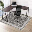 Azadx Chair Mat for Hardwood Floor 48" x 60" Desk Chair Mat for Hard Floors Non-Slip Under Desk Rug Protector for Rolling Chair Computer Chair Mats Low Pile Carpet Floor Protector,Blackish Green