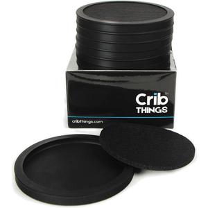 Premium Absorbent Drink Coasters Set of 6 Silicone with Felt Inserts - Innovative,STACKABLE, Easy Pick Up, Non Slip, 2-in-1 designer coaster for kitchen, restaurant, bar, man cave or boat. (Black)