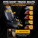 Semi Truck Beaded Seat Covers (1 PC) - Compatible with Freightliner, Peterbilt, Kenworth, Volvo & More - Beaded Cooling Car Seat Cover for Truckers Truck Driver Seat Cushion