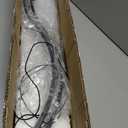 LED Curve Wall Light, Modern Wall Sconce Indoor Decor Wall Lamp for Bedroom Living Room Stairs Aisle(60 cm) (Black)