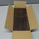 Wood Wall Planter Vase with Artificial Plants Wall Decor, Small Wall Plant Decor Hanging Greenery Fake Monstera Indoor for Living Room Bedroom Bathroom Kitchen Office (Brown)