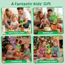 Baby Toys Dancing Talking Cactus for Toddlers, Interactive Boys Girls Funny Gifts for Infants 6-18 Months, Volume Adjustable, Mimicking Singing Repeating Recording Light Up Toy with English Songs