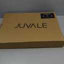 Juvale Bamboo Silverware Organizer for Drawer, Kitchen, 6 Slot Utensil Tray (Black, 17 x 11.75 x 1.75 In)