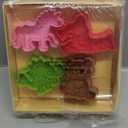 Mrs. Anderson's Baking Animal Cookie Cutters, Set of 4, Spring-Action Embossing Cutters For Cookies, Fondant, And Pastry Dough