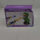 Dinosaur Shooting Toys for Kids 3-5 Years, Movable Target Shooting Games with 2 Air Pump Launcher, Interactive Competition Game Gift for Boys and Girls Ages 3 4 5 6 7 8 Years Old (2 Popper Guns)