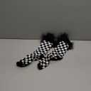 Benefeet Sox Women Plaid Socks Novelty Checked Socks with Feather Top Girls Colorful Feather Crew Socks Crazy Christmas Socks (One Size)