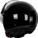 Yesmotor 3/4 Motorcycle Helmets Retro Open Face Vespa Scooters Helmet with Clear Visor for Men and Women- DOT Approved, Small