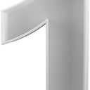 Number 1 Reusable Plastic Letter Charcuterie Board Box, Letter Food Trays 8 (White, 1)