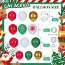 110pcs Ugly Sweater Christmas Balloon Arch Kit, Ugly Sweater Christmas Party Decorations for Happy New Year the Santa Claus Family Party Decor Supplies, Ugly Sweater with Green Red Balloons