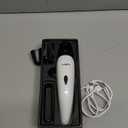 LuckyTail Pet Nail Grinder for Dogs and Cats - Super Quiet and Low Vibration Electric Dog Nail Grinder with 2 LED Lights - USB Rechargeable and Cordless - 2 Speeds - Small to Large Pets (White)