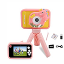 Upgrade Kids Camera with Tripod for Girls Boys Age 3-10, 1080P 48MP Video Digital Toddler Cameras Toy for 3 4 5 6 7 8 Years Old Children Christmas Birthday Gifts with 32G SD Card (Pink)