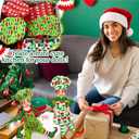 12 Pcs Christmas Doll Accessories Mini Doll Baker Outfit Kit Include Apron Hats for Xmas Mini Baking Props Decorations, Dolls is Not Included