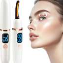Heated Eyelash Curlers with Battery Indicator, Electric Eyelash Curler 3 Temperature Modes LED Display USB Rechargeable Makeup Tools, Heated Lash Curler Ideal Gift for Women (White)