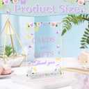 6 Pcs Baby in Bloom Wildflower Decorations  Acrylic Signs with Stand, Welcome Sign, Flower Bar, Centerpieces, Gender Reveal Decor, Bloom Bar Sign, Party Celebration Accessories