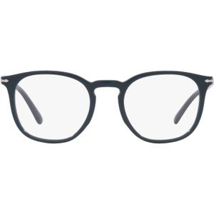 Persol Po3318v Round Prescription Eyewear Frames (Dusty Blue/Demo Lens)