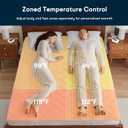 Serta Multi-Zone Heated Mattress Pad Dual Controllers for Personalized Body & Foot Warmth, 10 Heat Settings, Auto Shut-Off, Soft Microfiber, Machine Washable, 15" Deep Pocket California King Size