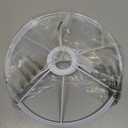 PATIKIL 10 Inch E26 E27 Lamp Shade Ring Frame with European Fitter, 3 Pack Lampshade Holder Wire Frame DIY Drum Ring for Table Floor Lamp White