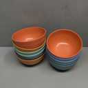 HEYCOME 11 Pcs Unbreakable Cereal Bowls Set, 26 Oz Wheat Straw Bowls Set, Microwave & Dishwasher Safe Rice Bowls for Kitchen, Reusable Plastic Bowls for Soup, Salad and Snack, BPA Free, Multicolor