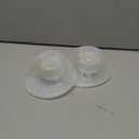 Two M5 24mm Full Set Collector Cup Only Compatible with Momcozy M5 and 10pcs 13/15/17/19/21mm Flange Inserts, Including Inserts*10, 24mm Flange*2, Collector*2, Duckbill Valve*2,Diaphragm*2