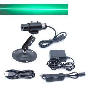 520nm Focusable High Power Green Line Module Line Generator 5V High Power Green Linear Locator for Cutting and Engraving Positioning