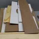 Linon Home Decor Products Corinne Six Drawer Wide, White Wash Rolling Cart