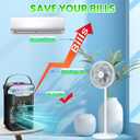 iFTY Small Portable Air Conditioners, Portable AC Unit w/Remote, 1.5L Water Tank, 3 Speeds, 2 Cool Mist, 3 Timers, 7 Night Light, Mini Air Conditioner, Personal Air Cooler Fan for Room Bedroom Office