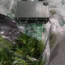 17in Artificial Pine Christmas Wreath, Faux Greenery with Clear LED Lights for Indoor Decor