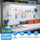CNSUNWAY 2FT LED Shop Light, 20W 3000LM, 5000K Daylight T8 LED Light Fixture, V Shape, High Output, Linkable Shop Lights for Room, Garage, Workshop, Under Cabinet, ETL Listed (2 Pack)