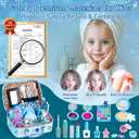 Hohosunlar Kids Makeup Set for Girls Toys, 34Pcs Washable Princess Make Up Kit w/ Dress Up Accessories, Christmas Birthday Princess Gifts Toys for Girls Kids Toddlers Age 3 4 5 6 7 8 9 10 11 12