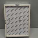 Egofine 9x12 Floating Frames Set of 2, Double Plexiglass Picture Frame, Made of Solid Wood Display Any Size Photo up to 9x12, Wall Mount or Tabletop Standing, Beige