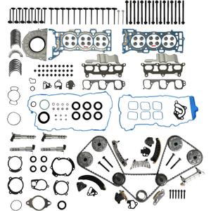 3.6 Engine Rebuild Overhaul Kit Timing Chain Kit & Head Gasket Bolt Set Valve Bearing Kit Fit For GMC Acadia Buick Enclave Saturn Outlook Chevrolet Traverse 3.6L V6 DOHC 2009-2016 HS26376PT-5 9-0753S