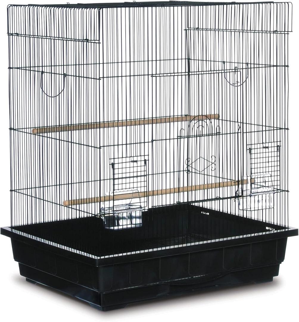 Pet Products Square Top Parakeet Cage, Black
 14 1/2" * 11" ( Grey )