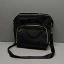 LOVEVOOK Lunch Bag Women, Insulated Adult Lunch Box for Women Work, Wide Opening Leakproof Cooler Tote Bag for Office Campus Picnic Beach with Shoulder Strap, Loncheras Para Mujer with Cup Holder (Black)