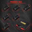 6 Pack 1/2" Crank Bolt Socket Set,17MM, 19MM, 21MM, 22MM, 24MM 27MM, Harmonic Balancer Socket Set, 3 Times Momentum Power of Standard Impact Socket Set,Crank Bolt Removal Tool