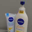 NIVEA Sheer Hydration Skin Firming Body Lotion (16.9 Fl Oz) + Skin Firming & Toning Body Gel Cream with Hyaluronic Acid (6.7 Oz), Enriched with Q10 and Vitamin C