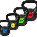 HULKFIT Kettlebell Sets Wide Grip 4-Piece Kettlebells Exercise Fitness Weight Set