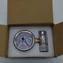 RIDGE WASHER Pressure Washer Gauge with 3/8 Inch Quick Connect Socket and Plug, 6000 PSI