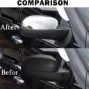 AUCERAMIC Chrome Mirror Cover Caps + Door Handle Covers Fit for 2007-2014 Chevy Silverado Tahoe GMC Sierra Yukon